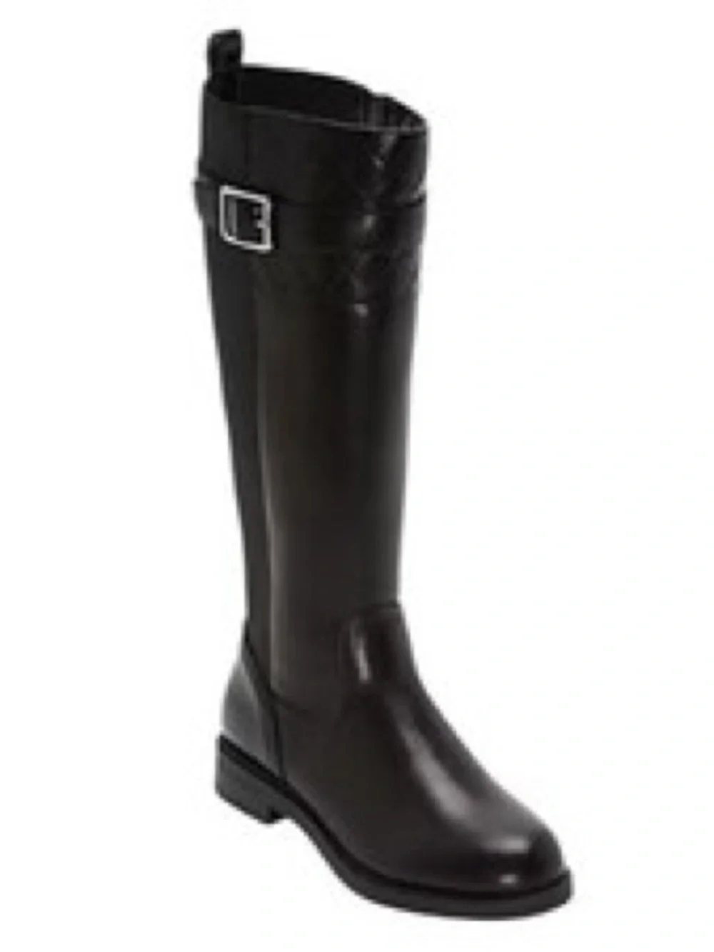 NWT St. John's Bay Black Over-the-Knee Buckle Riding Boot, size 9